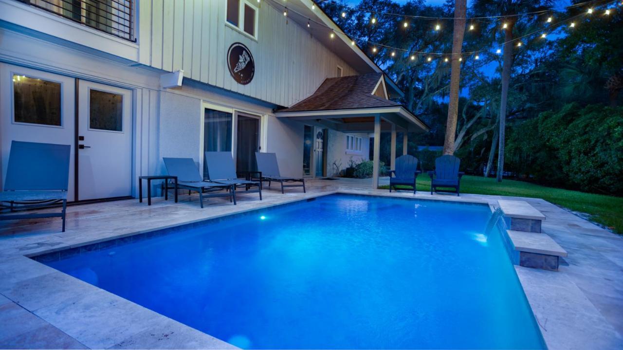 Luxury Beach House - 2Min Walk To Beach - Private Pool - Group & Dog Friendly Hilton Head Island Ngoại thất bức ảnh