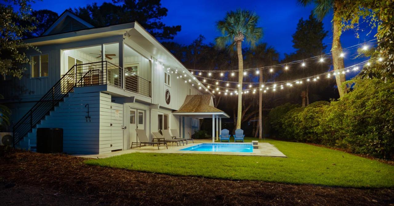 Luxury Beach House - 2Min Walk To Beach - Private Pool - Group & Dog Friendly Hilton Head Island Ngoại thất bức ảnh