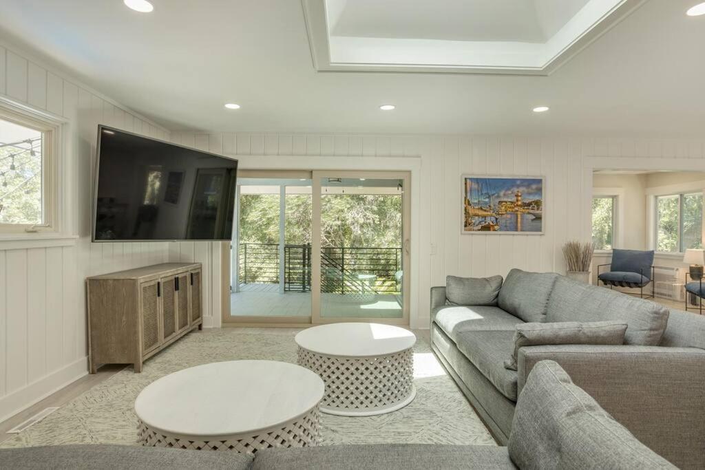 Luxury Beach House - 2Min Walk To Beach - Private Pool - Group & Dog Friendly Hilton Head Island Ngoại thất bức ảnh