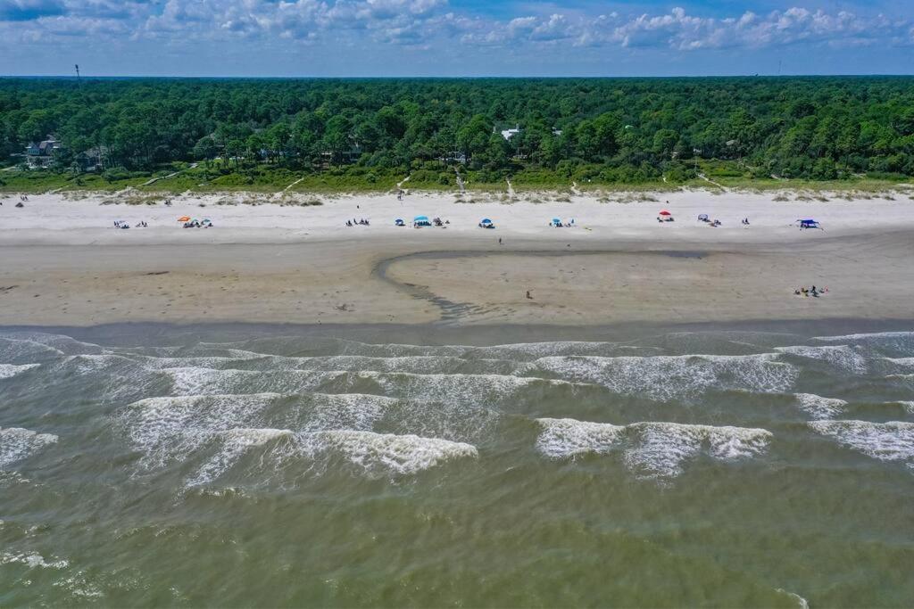 Luxury Beach House - 2Min Walk To Beach - Private Pool - Group & Dog Friendly Hilton Head Island Ngoại thất bức ảnh