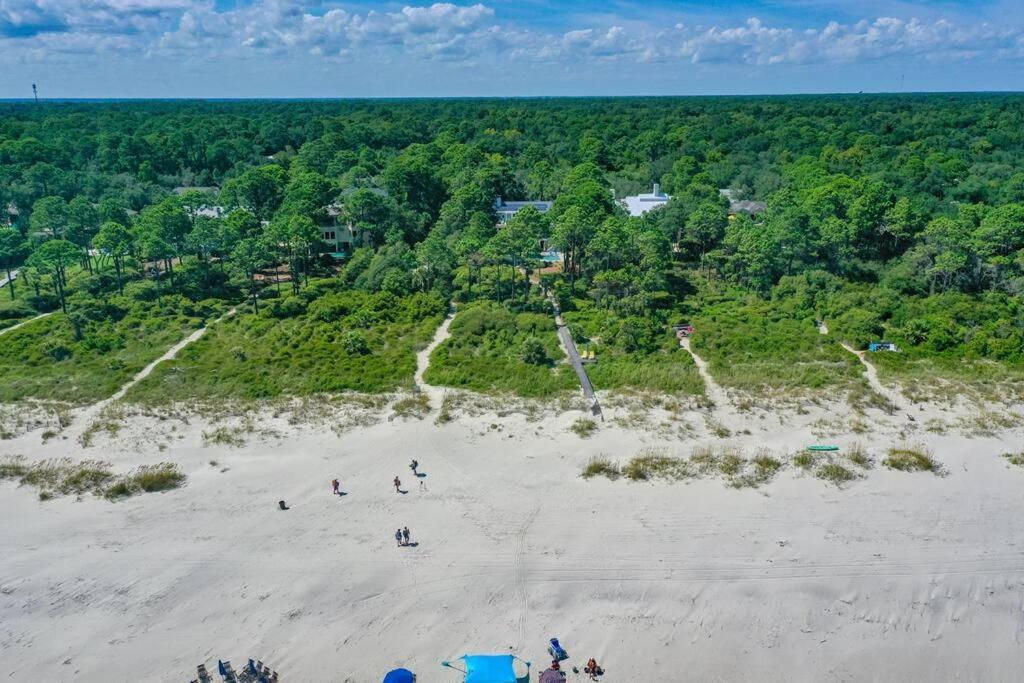 Luxury Beach House - 2Min Walk To Beach - Private Pool - Group & Dog Friendly Hilton Head Island Ngoại thất bức ảnh