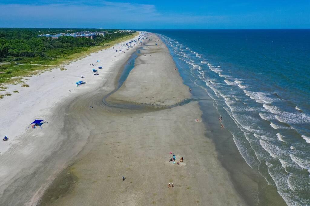 Luxury Beach House - 2Min Walk To Beach - Private Pool - Group & Dog Friendly Hilton Head Island Ngoại thất bức ảnh