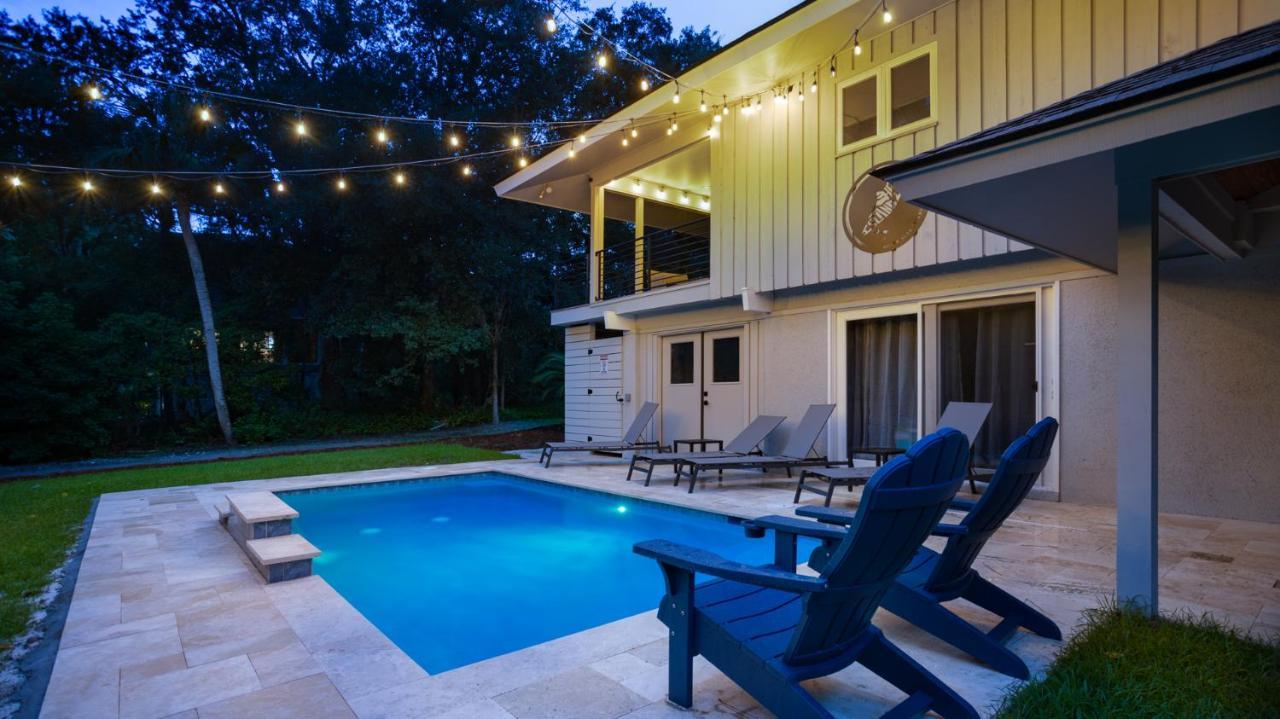 Luxury Beach House - 2Min Walk To Beach - Private Pool - Group & Dog Friendly Hilton Head Island Ngoại thất bức ảnh