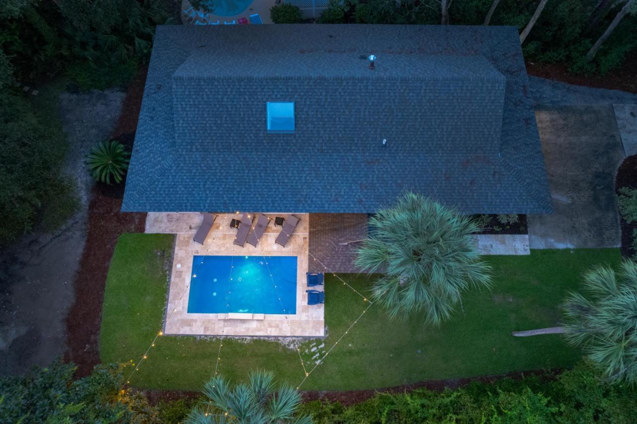 Luxury Beach House - 2Min Walk To Beach - Private Pool - Group & Dog Friendly Hilton Head Island Ngoại thất bức ảnh